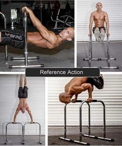 Barras Paralelas Multifuncionales para Ejercicio en Interiores, Soportes para Sentadillas, Equipo de Calistenia para Entrenamiento Muscular, Barra de Gimnasia - Product Image 4
