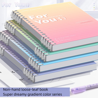 Carnet à spirale A5 pour étudiants et bureau, style simple, épaissi, multicolore, vente en gros, reliure, 60 feuilles