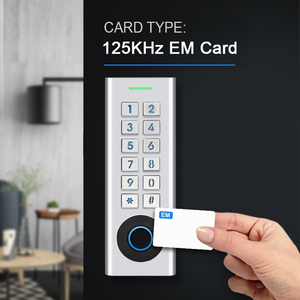 Không thấm nước sinh trắc học vân tay 10000 người sử dụng độc lập truy cập điều khiển kim loại bàn phím 125Khz RFID Reader Hệ thống kiểm soát truy cập - Product Image 2