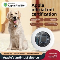 Mini Traceur GPS Étanche Anti-Perte Bluetooth Apple Find My IOS Suivi Mondial pour Animaux de Compagnie, Chiens, Chats, Clés, Portefeuilles, Pendentif Intelligent