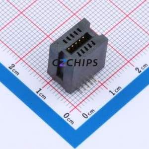 HEV10LP03BK Gold Finger Connector SMD,P=1.27mm Connector ( Connector Type: EDGE SLOT )( Pitch: 1.27mm )( Total PIN Count: 10P ) - Product Image 1