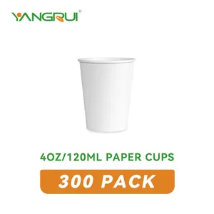 Индивидуальная печать 8 унций 12 унций 14 унций однонастенные бумажные стаканчики Горячая кофейная чашка с рукавами и крышкой