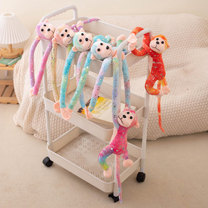 Mainan mewah monyet gibbon cap panas bantal mainan hewan mewah monyet kartun hadiah anak-anak boneka mewah