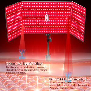 Lámpara <span class=keywords><strong>de</strong></span> Fisioterapia Plegable <span class=keywords><strong>de</strong></span> Alta Potencia con Temporizador, Lámpara <span class=keywords><strong>de</strong></span> Cuidado <span class=keywords><strong>de</strong></span> la Piel para Uso en Casa o Salón, Luz LED Infrarroja Roja para Terapia - Product Image 5