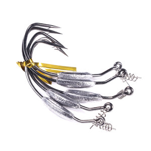 Hameçon de pêche souple avec gabarit, leurre artificiel, goupille de verouillage à ressort - Product Image 6