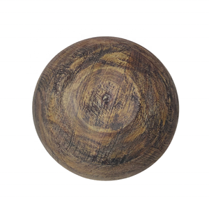 Cuenco redondo multiusos en Mango de madera de Acacia para comedor y decoración del hogar, nogal Vintage/blanco de alta calidad, superventas, 2023 - Product Image 3