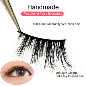 New Style Corner <strong>Lashes</strong> Handmade 3d Strip Cornerlash <strong>Cherry</strong> Set Package Half Strip Silk <strong>Lash</strong> - Product Image 5