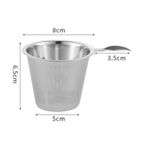 Service à thé avec tasse à eau et théière en maille de gravure en acier inoxydable 304 accessoires théière filtre à thé étanche