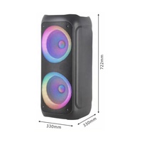 Altavoz profesional de 10 pulgadas PARA Karaoke, altavoz inalámbrico con luz LED frontal colorida, 2022
