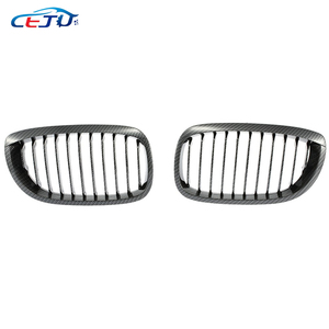Rejilla delantera de riñón doble para BMW, parrilla de carreras con apariencia de fibra de carbono, para modelos <span class=keywords><strong>E46</strong></span> Coupe <span class=keywords><strong>325Ci</strong></span>, 330Ci, LCI, 2DR, años 2003 a 2006 - Product Image 3