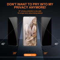 Protection d'écran en verre trempé 2.5D à couverture intégrale 9H anti-espionnage et anti-poussière pour Samsung A57 A37 A27 A17 A07