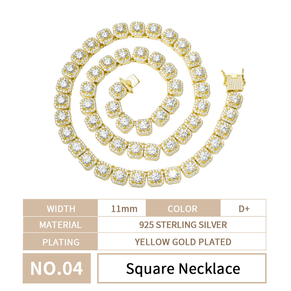 Square Necklace Yellow