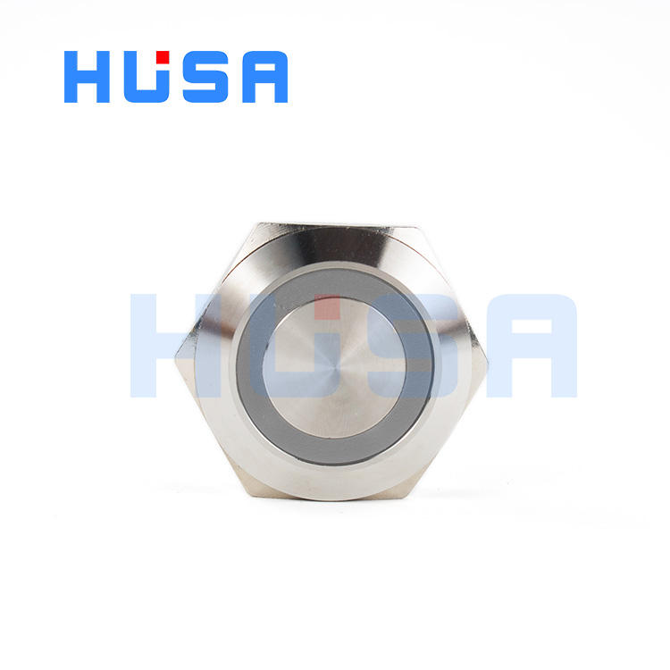 HUSA Ultra Short 25mm Push Button Switches Waterproof Momentary LED Light Control 6V 12V 24V Short Thin Push Button Switches