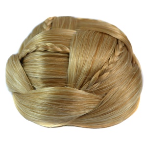 Chignons de cheveux synthétiques <span class=keywords><strong>chignon</strong></span> <span class=keywords><strong>rétro</strong></span> européen et américain pour femmes # J18 - Product Image 1