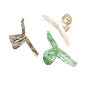 Shark <b>Clip</b> Acetate Hair <b>Clip</b> Silver White Light Green Daily Use High Quality Hair Ornament - Product Image 5