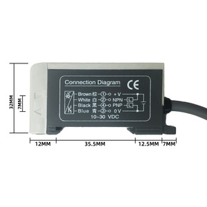 Fotek MF-06R เซ็นเซอร์ชนิด NPN 4-PIN และ PNP ชนิดการสอนชนิดสวิตช์ไม่มี/<span class=keywords><strong>NC</strong></span> - Product Image 2