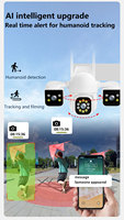 6MP 8MP Extérieur Trois Lentilles Sans Fil Ip Caméra Cctv Wifi Double Ball Machine Linkage Caméra 4K Trois Lentille Ptz Caméra Réseau