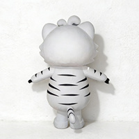 Costume de mascotte de tigre personnalisé mignon, tenue complète de personnage de vache adorable pour événements, promotions, costumes de mascotte animale d'extérieur