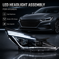 Ensemble de phares LED BK pour Hyundai Sonata 8 2011-2014, projecteur DRL, clignotant séquentiel, plug and play