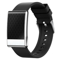 Bracelet intelligent sans écran, moniteur de fréquence cardiaque ECG, étanche IP68, moniteur d'activité physique, rappel d'appel pour Android