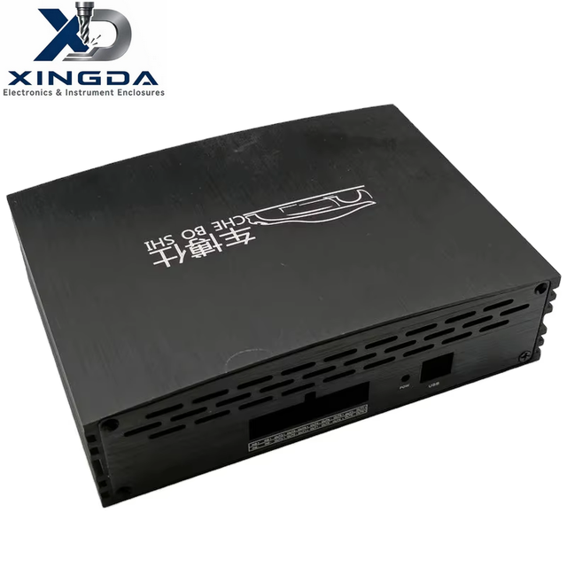 Split Brushed Aluminum Extrusion Chassis for DIY Automotive DSP Audio Controller Hardware Box