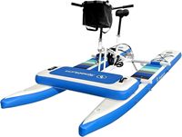 Vélo aquatique gonflable pour jeux en plein air, bateau à pédales flottant, vélo de mer