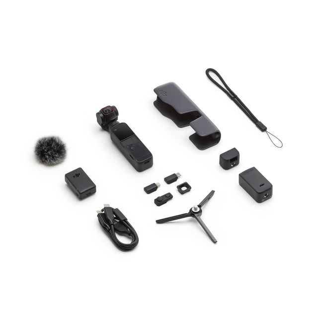 DJ Pocket 2 Creator Combo 4K Vlog Camera with 3-Axis Stabilizer & Full Accessory Kit
