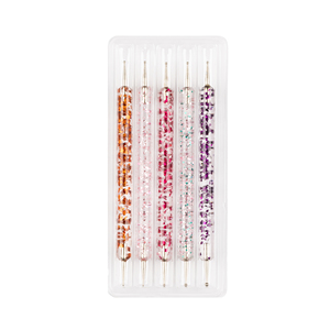 Lot de 3 outils de manucure professionnels multifonctionnels de luxe à double extrémité 3D, accessoires en métal <span class=keywords><strong>pour</strong></span> nail art, fleurs en acrylique <span class=keywords><strong>pour</strong></span> <span class=keywords><strong>ongles</strong></span> - Product Image 3