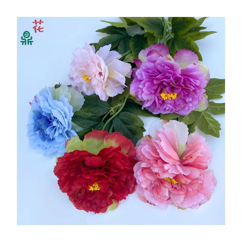 Wholesale Single Branch Imperial Peony Home Decoration Artificial Flowers Indoor Beautiful Old Artificial Flowers