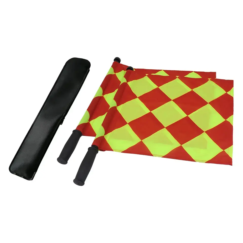 Luz do sol futebol futebol Linesman bandeiras mão sinal árbitro bandeira Kits competição bandeira