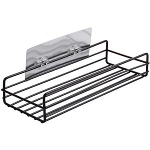 Estante triangular de ángulo recto de esquina de baño con ganchos adhesivos Estante de almacenamiento montado en la pared Cesta en el baño Cocina - Product Image 6