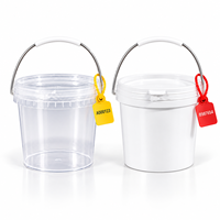 Ember Plastik PP Food Grade 500ml 1 Liter Grosir dengan Tutup, Ember Sampel, Ember Mini untuk Penyimpanan Makanan, Cairan, Air, Kemasan