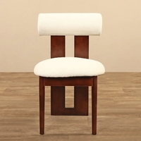 Chaise sans accoudoirs de luxe au design moderne, cadre en bois massif, chaises de salle à manger pour restaurant, usage commercial