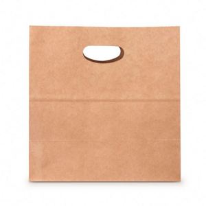 Custom <b>Made</b> Logo Printed Personalized Merchandise Die Cut Handle Shopping Kraft <b>Paper</b> Bag - Product Image 4