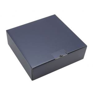 Boîte de rangement pliable bleue 13,5x13,5x5,5 cm, conteneur décoratif - Product Image 2