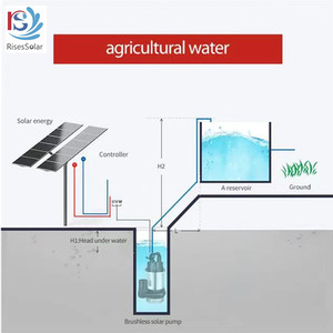 RisesSolar 48/72V Pompes solaires sans balais pour l'irrigation <span class=keywords><strong>Mini</strong></span> <span class=keywords><strong>pompe</strong></span> à eau pour l'irrigation - Product Image 5