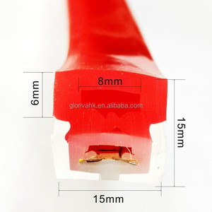 Premium Fumed Silicone 15*15mm Triple Side Emitting Neon Strip Anti-Yellowing Long Lifespan <b>LED</b> Neon Flex for Hotel Commercial D - Product Image 1