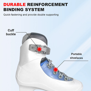 Patins à <span class=keywords><strong>glace</strong></span> d'hiver pour femmes, personnalisables en gros, haute résistance, lames en acier inoxydable, dessus en PVC résistant au froid, doublure en <span class=keywords><strong>fourrure</strong></span> - Product Image 4