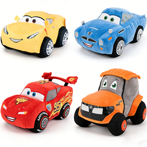 Juguetes de Peluche Personalizados de Dibujos Animados <span class=keywords><strong>Kawaii</strong></span>, Peluches de Vehículos de Carreras, Lavables, Decoración para Cuarto de Niños, Juguete Suave para Niños - Product Image 2