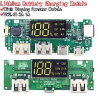 Module de charge pour batterie au lithium 18650 avec protection de circuit, double port USB 5V 2.4A Micro/Type-C, pour batterie externe mobile
