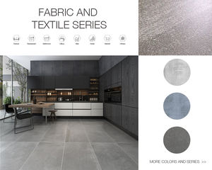 Carrelage en béton mat, grand format, couleur gris, carrelage rustique - Product Image 6