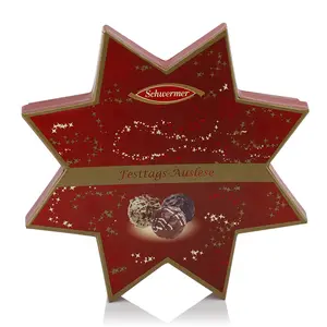 Digital Printing Handmade Luxury High Quality Schokolade Box Star Unique Shape Custom Food Packaging Chocolate Paper Box