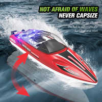 Usine étanche RC bateau 2.4GHz 4 canaux haute capacité Lithium 25 km/h haute vitesse RC jouets extérieur hors-bord Sport bateau de luxe