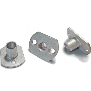 Écrous de soudure à base polygonale en acier inoxydable de haute qualité, plaqués zinc, écrou en T pour mur d'escalade avec deux trous, classe 8 M5 - Product Image 4