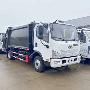 รถบรรทุกอัดขยะขนาดเล็ก FAW 4x2 6m3 เครื่องยนต์ดีเซล เกียร์ธรรมดา สำหรับขาย - Product Image 4