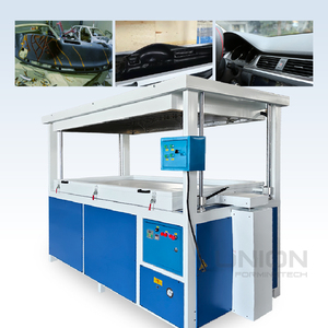 Machine de formage sous vide automatique pour la restauration de tableau de bord automobile, revêtement en cuir PU et plastique ABS PVC PMMA - Product Image 5