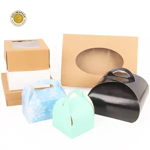 Hot Sale Custom Pastry Boxes Packaging Disposable Take Away Bakery Box