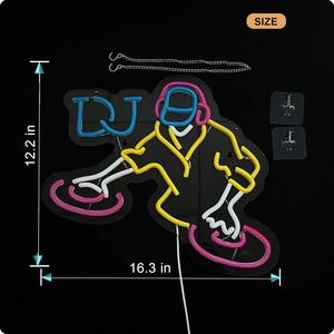 <b>Dj</b> Letreros Neon LED dimmable USB powered ambient <b>light</b> store window decoration <b>light</b> street indicator <b>light</b> landscape <b>light</b> 5V - Product Image 3