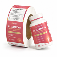 Étiquettes personnalisées pour bouteilles de compléments alimentaires et de médicaments, autocollants adhésifs, logo, vinyle imperméable PP, impression d'emballages de compléments alimentaires