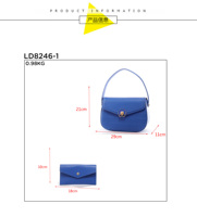 Nouveau Sac à Main de Luxe QAZA en Cuir PU Motif Crocodile 2026, Ensemble de 2 Pièces Sac à Bandoulière Rétro Designer pour Femme